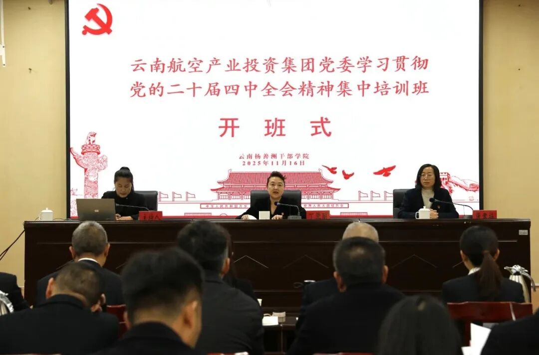 【培训动态】云南航空产业投资集团党委开展学习贯彻党的二十届四中全会精神集中培训
